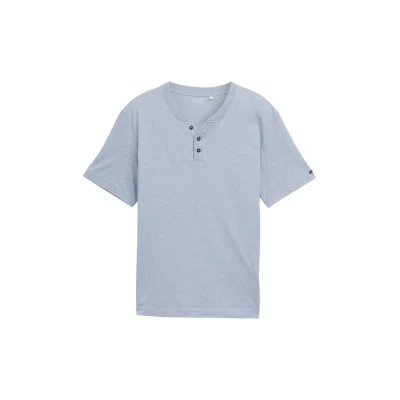 Afbeelding van TOM Tailor Tshirt basic, Heren, Maat: XXL, Dove blue white fine stripe