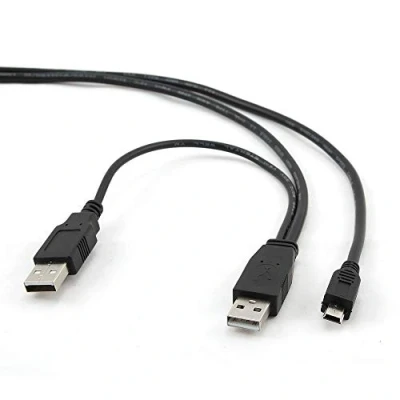 Afbeelding van Dubbele USB A naar Mini kabel, 0,9 m