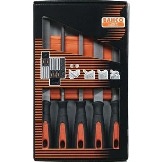 Afbeelding van Bahco vijlenset 4 basterd/1 halfzoet ergo 200 mm 5 delig
