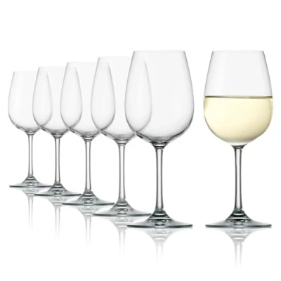 Afbeelding van Stölzle Lausitz wittewijnglas uit de wijnland collectie, inhoud: 290 ml, set van 6, vaatwasmachinebestendig, afmetingen: hoogte: 19 cm, buitendiameter: 7,5 1000003