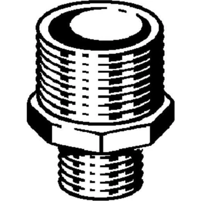 Afbeelding van Viega verloopnippel met zeskant brons 1.1/4&quot; x 1&quot; bu.dr.