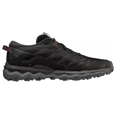 Afbeelding van Mizuno WAVE Daichi 7 GTX Trail hardloopschoenen, Dames, Maat: 42, Black/iron gate/garnet rose Textiel/ synthetisch