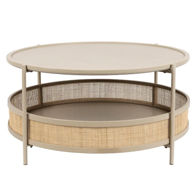 Afbeelding van Puur Snogge salontafel 80 cm zand Rotan