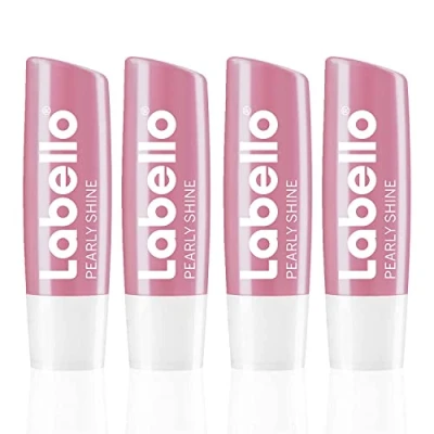 Afbeelding van Labello Pearly Shine in 1 pak (1 x 4,8 g), lippenverzorgingsstift met zachte glinsterende afwerking, intensief lippenonderhoud zonder minerale oliën