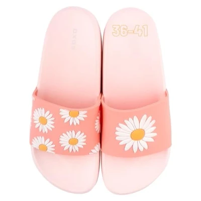 Afbeelding van soxo Badslippers Dames Comfortslippers 38 39 Madeliefjes