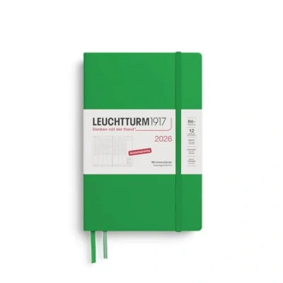 Afbeelding van LEUCHTTURM1917 372587 Weekplanner Paperback (B6+) 2026, 12 maanden, Spring Leaf, Duits