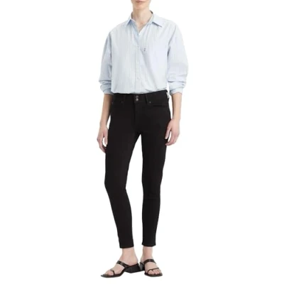Afbeelding van Levi&#039;s Dames 711 Double Button Jeans, midnight gaas, 26W / 32L