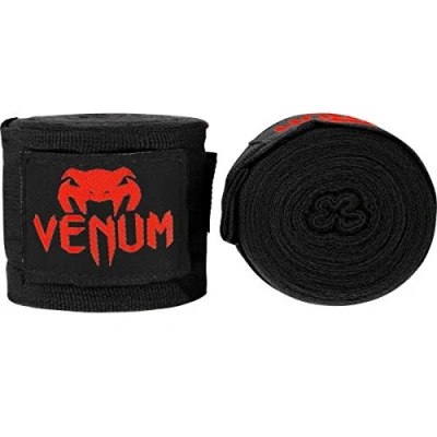 Afbeelding van Venum Kontact Boksbandages, uniseks, zwart/rood, 2,5 m, EU