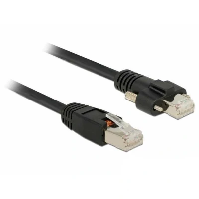 Afbeelding van Delock kabel RJ45 plug &gt; met schroeven Cat.6 SSTP 1 m Delo