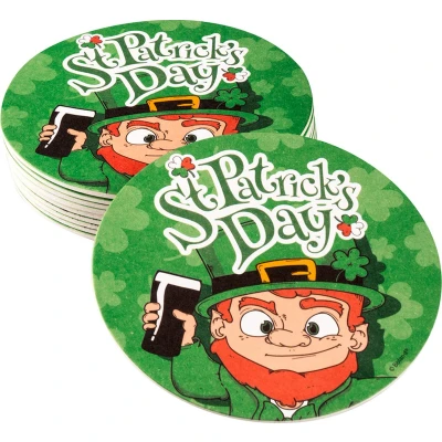 Afbeelding van Boland 10 Bierviltjes St Patrick&#039;s Day Geen thema Feestversiering Themafeest