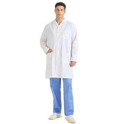 Afbeelding van MISEMIYA Laboratoriumjas doktersjas unisex witte jas heren 8167, wit, XXL