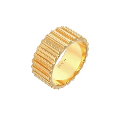 Afbeelding van Elli Basic Design Ring goldcoloured, Dames, Maat: 52, Gold coloured