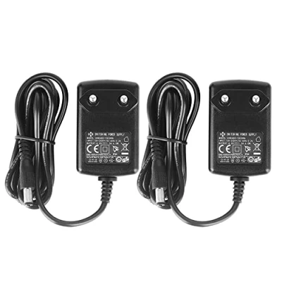 Afbeelding van Security 01 Set van 2 DC 6 V 1 A 1000 mA voedingsadapter, stekker 5,5 mm x 2,1