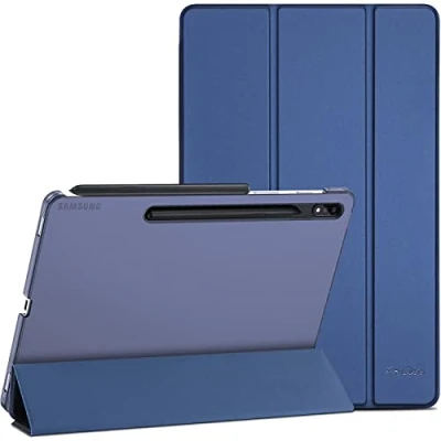 Afbeelding van ProCase beschermhoes voor Galaxy Tab S7 FE 2021/Tab S8 Plus 2022/Tab 2020 12,4 inch, ultralichte inch S8+2022/S7 2021/S7+2020, marineblauw