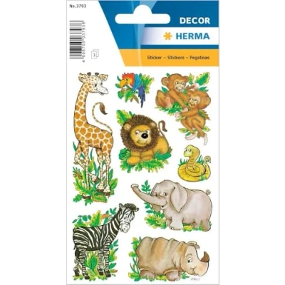 Afbeelding van 10x Herma Stickers Wilde dieren