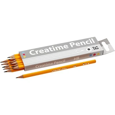 Afbeelding van Creotime potlood HB driehoekig 2 mm 17,5 cm 12 stuks