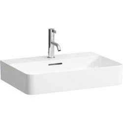 Afbeelding van LAUFEN Val meubelwastafel met kraangat overloop 600x420 mm mat
