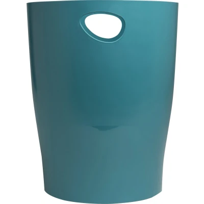 Afbeelding van Exacompta Ref. 45334D Set van 8 prullenbakken ECOBIN Skandi met handgrepen Volume 15 liter Afmetingen 26,3 x 33,5 cm Voor kantoor of thuis Kleur: Pacific Blue