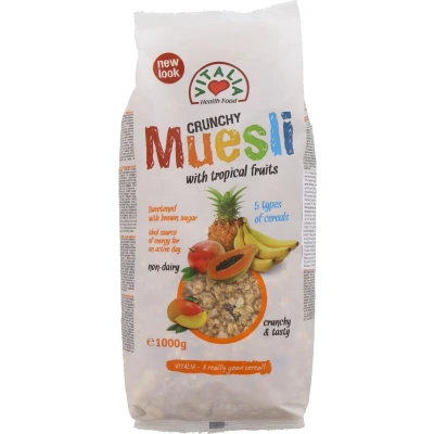 Afbeelding van Vitalia Crunchy Muesli Met Tropisch Fruit 3 Stuks 1 Kg