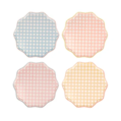 Afbeelding van Borden klein Gingham pastel (12st) Meri