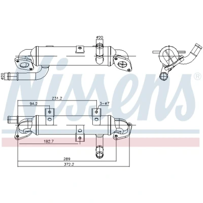 Afbeelding van Nissens EGR koeler 989417