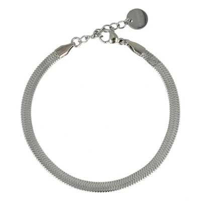Afbeelding van My Bendel Zilverkleurige snake armband Met luxe cadeauverpakking