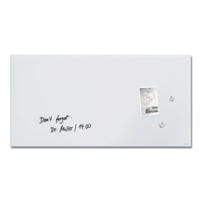 Afbeelding van Glas magneetboard Sigel Artverum mat superwit. 910x460x15mm