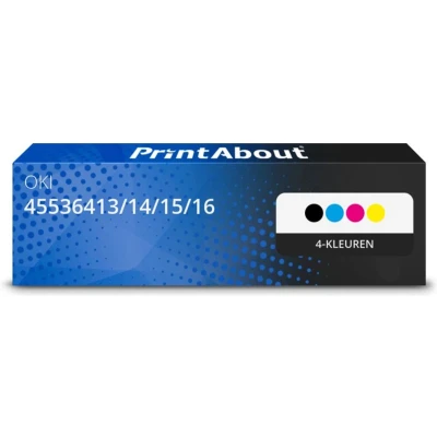 Afbeelding van Huismerk OKI 45536413/14/15/16 Toner 4 kleuren Multipack