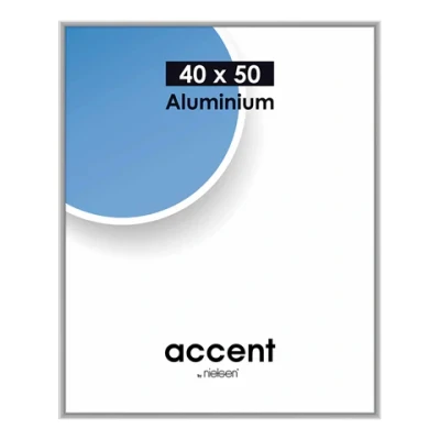 Afbeelding van Nielsen Design Fotolijst 52524 Accent Mat Zilver 40x50 cm