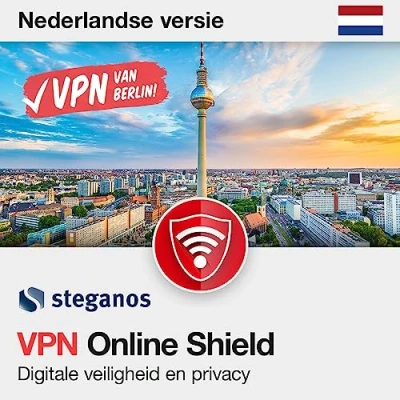 Afbeelding van VPN software Steganos Anoniem surfen Jaarlicentie voor 5 pc&#039;s Windows 11 , 10 Mac