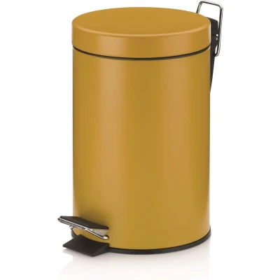 Afbeelding van Prullenbak Kela Monaco Pedaal 3L Curry Yellow