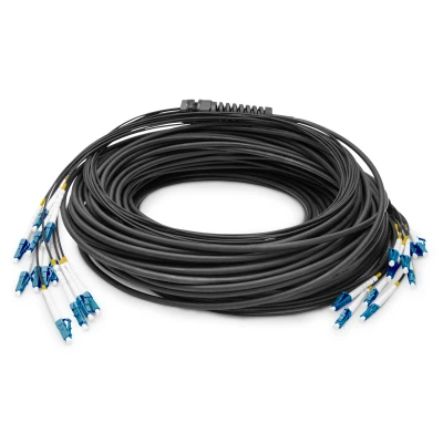 Afbeelding van Digitus DK 2A33CU100BK BBB Glasvezel Optische vezel Aansluitkabel [1x LC /UPC stekker 1x stekker] 9/125 µ Singlemode OS2 100 m