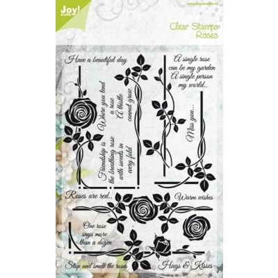 Afbeelding van Joy! crafts Noor! Design Clearstamp Roses Have a beautiful day 6410/0310