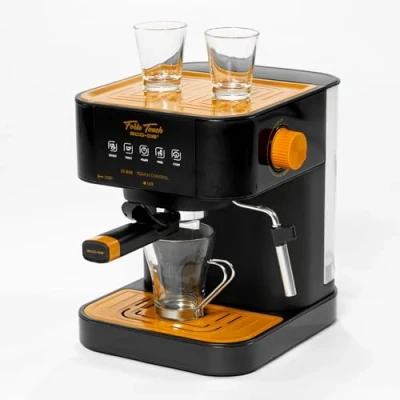 Afbeelding van ECODE Koffiezetapparaat Espresso Forte Touch, 20 bar, Touchscreen, Gemaakt van Roestvrij Staal, Schuimopzetstuk voor cappuccino, 1,6 liter, Express, 1050 Watt ECO 420