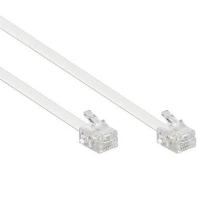 Afbeelding van RJ12 kabel 2 meter Wit ACT