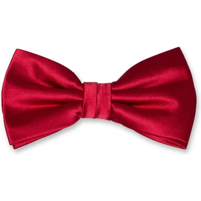 Afbeelding van E.L. Cravatte Strik Donkerrood Satijn Polyester Vlinderdas