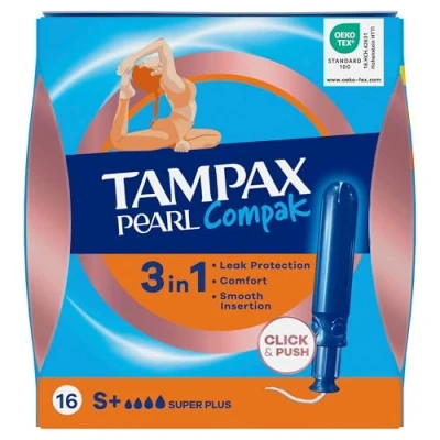 Afbeelding van Tampax Pearl Compak Tampa3n Super Plus 16 Uds