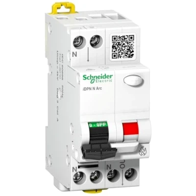 Afbeelding van Schneider Acti 9 iDPN N Arc 1P+N 16A B 6000A Automaat met vlamboogbescherming