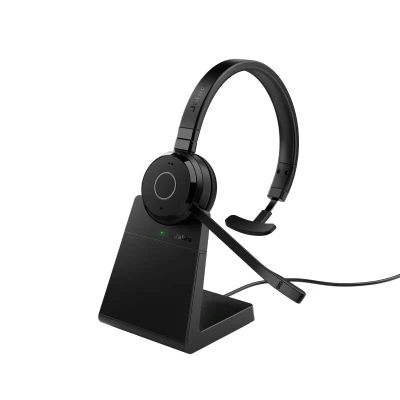 Afbeelding van Jabra Evolve 65 TE Link UC Mono Stand Draadloze Hoofdtelefoon
