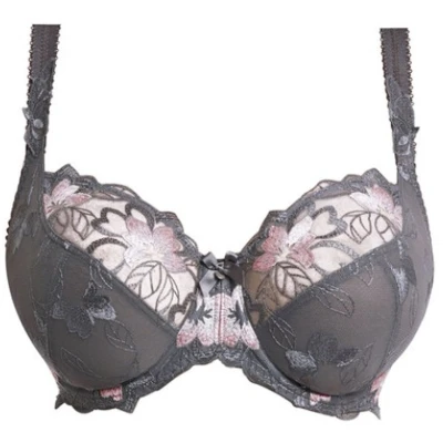 Afbeelding van Fantasie Leona Beha Kleur Grijs met bloemen Maat 90D