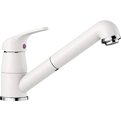 Afbeelding van Blanco Daras. Silgraniet look. witte uittrekbare tuit