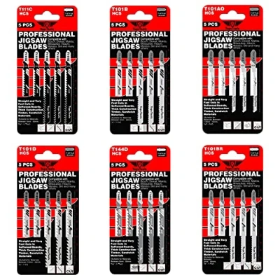 Afbeelding van 30 x TopsTools JSTTK6A T101B T101BR T101D T101AO T111C T144D Gemengde Decoupeerzaagbladen Compatibel met Bosch Dewalt Makita Milwaukee en nog veel meer