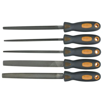 Afbeelding van Neo Tools Metaalvijlenset 200mm, Grofte 2, 5 Dlg, T12 Staal