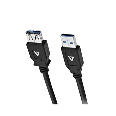 Afbeelding van USB kabel V7 V7U3.0EXT 2M BLK 1E A Zwart