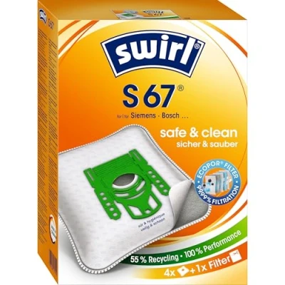 Afbeelding van Swirl Stofzuigerzak s67 + hepa filtratie pack/4 6778334