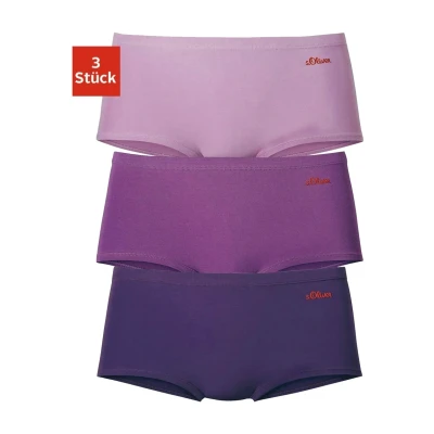 Afbeelding van s.Oliver RED LABEL Beachwear Hipster elastische katoenkwaliteit (set, 3 stuks)