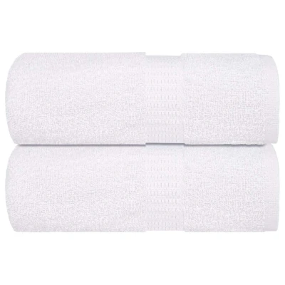Afbeelding van vidaXL Gastendoekjes 2 st 30x50 cm 360 g/m² 100% katoen wit