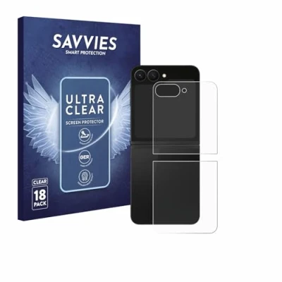 Afbeelding van Savvies Screenprotector voor Samsung Galaxy Z Flip 7 FE (Achterkant) Folie Beschermfolie transparant (18 Stuks)
