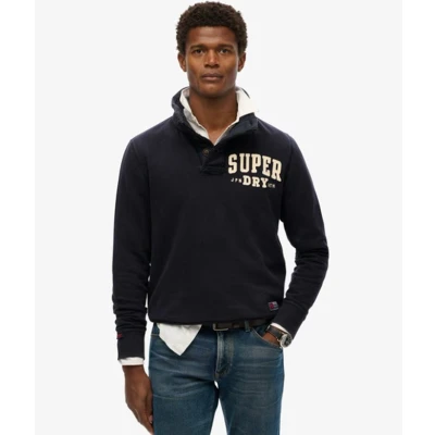 Afbeelding van Superdry Vintage Athletic Sweater, Heren, Maat: Large, Eclipse navy