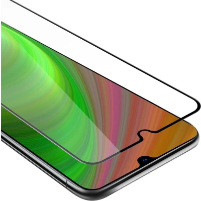 Afbeelding van Cadorabo Screenprotector geschikt voor Samsung Galaxy A90 5G Volledig scherm pantserfolie Beschermfolie in TRANSPARANT met ZWART Gehard (Tempered) display beschermglas 9H hardheid 3D Touch